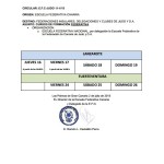 DIAS Y HORARIOS. CURSO LANZAFUERTE